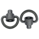 GrovTec US D-Loop Recessed Plunger Heavy Duty Push Button Swivel Set, Black, LMTCM005