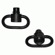 GrovTec US Recessed Plunger Heavy Duty Push Button Swivels, Black, GTSW287