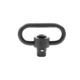 GrovTec US Heavy Duty Push Button Swivel Single Pack, Black Manganese, 1.5in, GTSW107