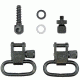GrovTec US Ithaca M37/M87 &amp; Deerslayer Locking Swivel Set, Black, GTSW26