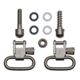 GrovTec US Machine Screw Forend Locking Swivel Set, 1in, Nickel Plated, GTSW09
