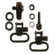 GrovTec US Shotgun Locking Swivel Set, For Most Pump and Autos w/ Replacement Magazine Cap, Black, GTSW33