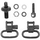 GrovTec US Shotgun Locking Swivel Set, Mossberg 500 12ga., Black, GTSW37