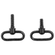 GrovTec US Non-Detachable Locking Swivel Set, 1in Loop, Wood Screw Forend, Black, GTSW78