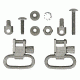 GrovTec US Ruger All -Weather Stock Locking Swivel Set, Black GTSW10