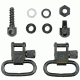 GrovTec US 0.25in Machine Sckrew Locking Swivel Set, Black, GTSW13