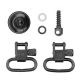 GrovTec US Shotgun Locking Swivel Set, Side-by-Side Double Barrel, Black, GTSW30