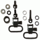 GrovTec US Shotgun Locking Swivel Set, For Most Pump and Autos, Black, GTSW19