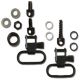 GrovTec US Shotgun Locking Swivel Set, Most Pumps &amp; Autos, Black, GTSW19