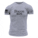 Grunt Style Bacon Helps Tee Shirt - Men's, Heather Grey, Small GS2607-S