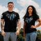 Grunt Style Blue Line Crest T-Shirt - Mens, Black, Medium, GS3546-M