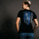 Grunt Style Blue Shield T-Shirt - Womens, Black, 3XL, GS3074-3XL