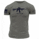 Grunt Style I Am The Weapon Tee Shirt - Men's, Deep Heather, 2XL GS1861-2XL