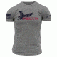 Grunt Style Men's Eagle of Freedom Tee Shirt, Heather Charcoal, Large GS2064-L