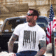Grunt Style Rifle Flag Tee Shirt - Men's, White, 2XL GS1186-2XL