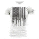 Grunt Style Rifle Flag Tee Shirt - Men's, White, 2XL GS1186-2XL