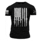 Grunt Style Rifle Flag Tee Shirt - Mens, Black, Medium, GS2764-M
