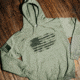 Grunt Style Vintage American Hoodie - Mens, Military Green, 3XL, GS3592-3XL