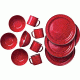 GSI Ss Rim Table Set 12 Pc Red 04215