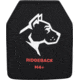 Guard Dog Body Armor Ridgeback Multi Hit Armor Plate, 10x12in, Level IV+, Multi-Curve w/ Spall Guard, Black, RIDGEBACK