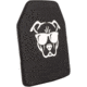 Guard Dog Body Armor Level III UHMWPE Ceramic Plate, 10x12, Black, 10x12, UHMWPE-III-PLATE