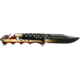 Guard Dog Security Guard Dog Knife American Flag W/ 3d Skull Folder 3.5'' Blade!