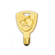 Guard Dog Security NoTouch Mini Stylus Key Handtool, Gold, Mini, KC-GDNTM-GD