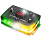 Guardian Angel Elite Series Wearable Safety Light, Black Casing, Green/Yellow Split Front, Green/Yellow Split Rear, White Top Light, White Work Light, ELT-GY/GY