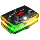 Guardian Angel Elite Series Wearable Safety Light, Black Casing, Green/Yellow Split Front, Green/Yellow Split Rear, White Top Light, White Work Light, ELT-GY/GY