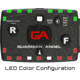 Guardian Angel Elite Series Wearable Safety Light, Black Casing, Red Front, Green Rear, White Top Light, White Work Light, ELT-R/G-2