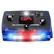 Guardian Angel Elite Series Wearable Safety Light, Black Casing, White/Blue Split Front, Blue Rear, White Top Light, Red Work Light, ELT-B/B