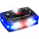 Guardian Angel Elite Series Wearable Safety Light, Black Casing, White/Blue Split Front, Blue Rear, White Top Light, Red Work Light, ELT-B/B