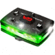 Guardian Angel Elite Series Wearable Safety Light, Black Casing, White Front, Green Rear, White Top Light, Red Work Light, ELT-W/G