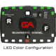 Guardian Angel Elite Series Wearable Safety Light, Black Casing, White Front, Green Rear, White Top Light, Red Work Light, ELT-W/G