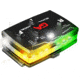 Guardian Angel Elite Series Wearable Safety Light, Black Casing,White Front, Green/Yellow Split Rear, White Top Light, Red Work Light, ELT-W/GY