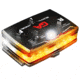 Guardian Angel Elite Series Wearable Safety Light, Black Casing, White Front, Orange Rear, White Top , ELT-W/O