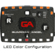 Guardian Angel Elite Series Wearable Safety Light, Black Casing, White Front, Orange Rear, White Top , ELT-W/O