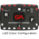 Guardian Angel Elite Series Wearable Safety Light, Black Casing, White Front, Red Rear, White Top Light, Red Work Light, ELT-W/R