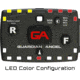 Guardian Angel Elite Series Wearable Safety Light, Black Casing, White Front, Red/Yellow Split Rear, White Top Light, Red Work Light, ELT-W/RY