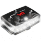 Guardian Angel Elite Series Wearable Safety Light, Black Casing, White Front, White Rear, White Top L, ELT-W/W-2