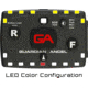 Guardian Angel Elite Series Wearable Safety Light, Black Casing, White Front, Yellow Rear, White Top Light, Red Work Light , ELT-W/Y