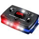 Guardian Angel Elite Series Wearable Safety Light, Black Casing, White/Red/Blue Split Front, Red/Blue Split Rear, White Top Light, Red Work Light, ELT-R/B
