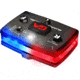 Guardian Angel Elite Series Wearable Safety Light, Black Casing, White/Red/Blue Split Front, Red/Blue Split Rear, White Top Light, Red Work Light, ELT-R/B