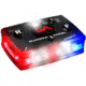 USED Guardian Angel Elite Series Wearable Safety Light, Black Casing, White/Red/Blue Split Front, Red/Blue Split Rear, White Top Light, Red Work Light, ELT-R/B, EDEMO3