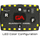 Guardian Angel Elite Series Wearable Safety Light, Black Casing, Yellow Front, Yellow Rear, White Top Light, White Work Light, ELT-Y/Y