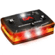 Guardian Angel Elite Series Wearable Safety Light Multi-Functional, Black Casing, Orange Front, Orange Rear, White Top, ELT-O/O-2