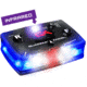 Guardian Angel Infrared Hybrid Wearable Safety Light, Black Casing, White/Blue Split Front, Blue Rear, Infrared Top Light, Red Work Light, ELT-B/B-IR
