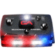 Guardian Angel Infrared Hybrid Wearable Safety Light, Elite Series, Black Casing, White/Red/Blue Split Front, Red/Blue Split Rear, Infrared Top Light, Red Work Light, ELT-R/B-IR