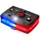 Guardian Angel Infrared Hybrid Wearable Safety Light, Elite Series, Black Casing, White/Red/Blue Split Front, Red/Blue Split Rear, Infrared Top Light, Red Work Light, ELT-R/B-IR
