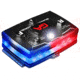 Guardian Angel Infrared Hybrid Wearable Safety Light, Elite Series, Black Casing, White/Red/Blue Split Front, Red/Blue Split Rear, Infrared Top Light, Red Work Light, ELT-R/B-IR